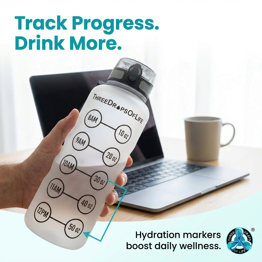 50oz Water Bottle Guide: Stay Hydrated Daily | Three Drops of Life