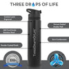 Black 25oz Insulated Water Bottle