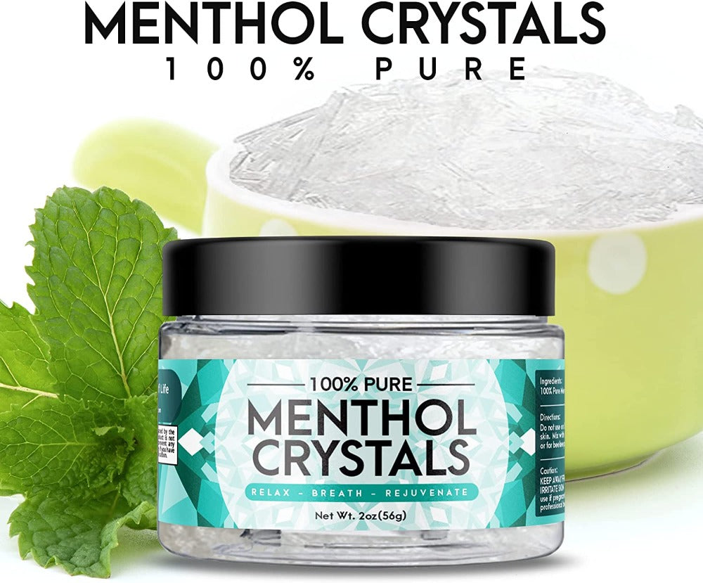 Mendhol Menthol Crystals, 100% Pure All Natural