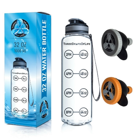 Water Tracking Bottle - Clear